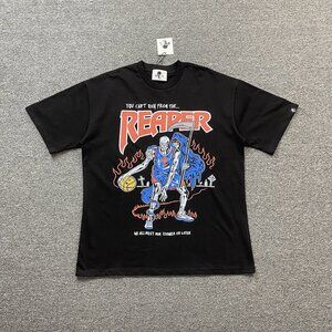 Warren Lotas Cool Black Reaper Basketball Themed T Shirt